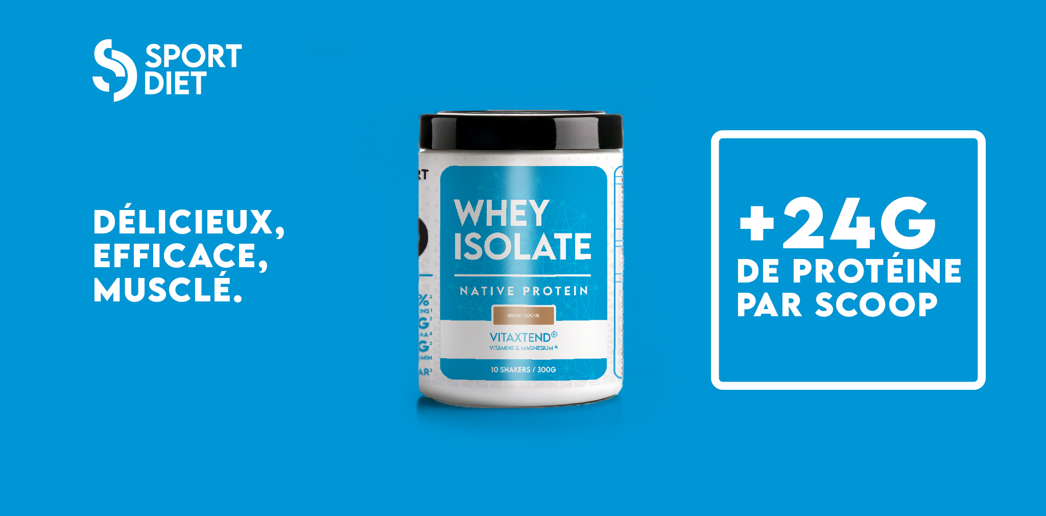 Sport Diet Whey Isolate VitaXtend proteine délicieuse
