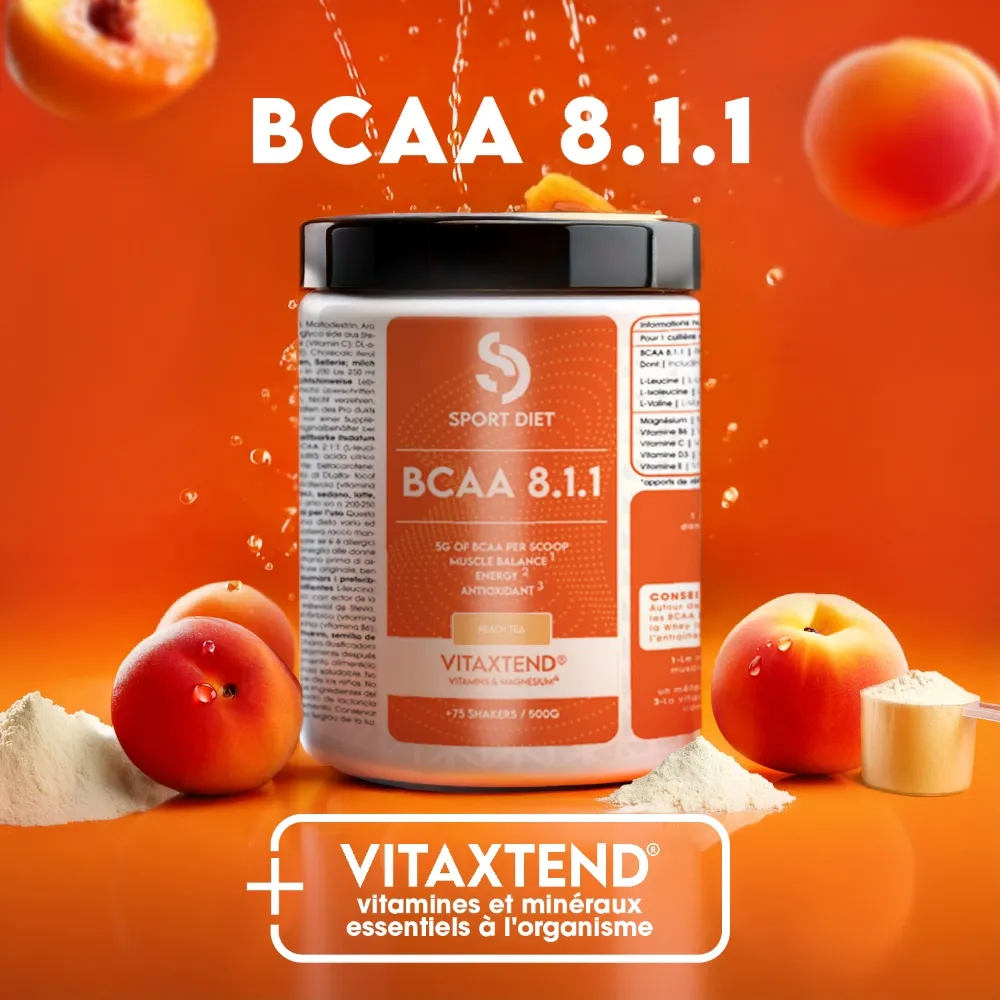 Sportdiet BCAA 8.1.1 VitaXtend Thé pêche