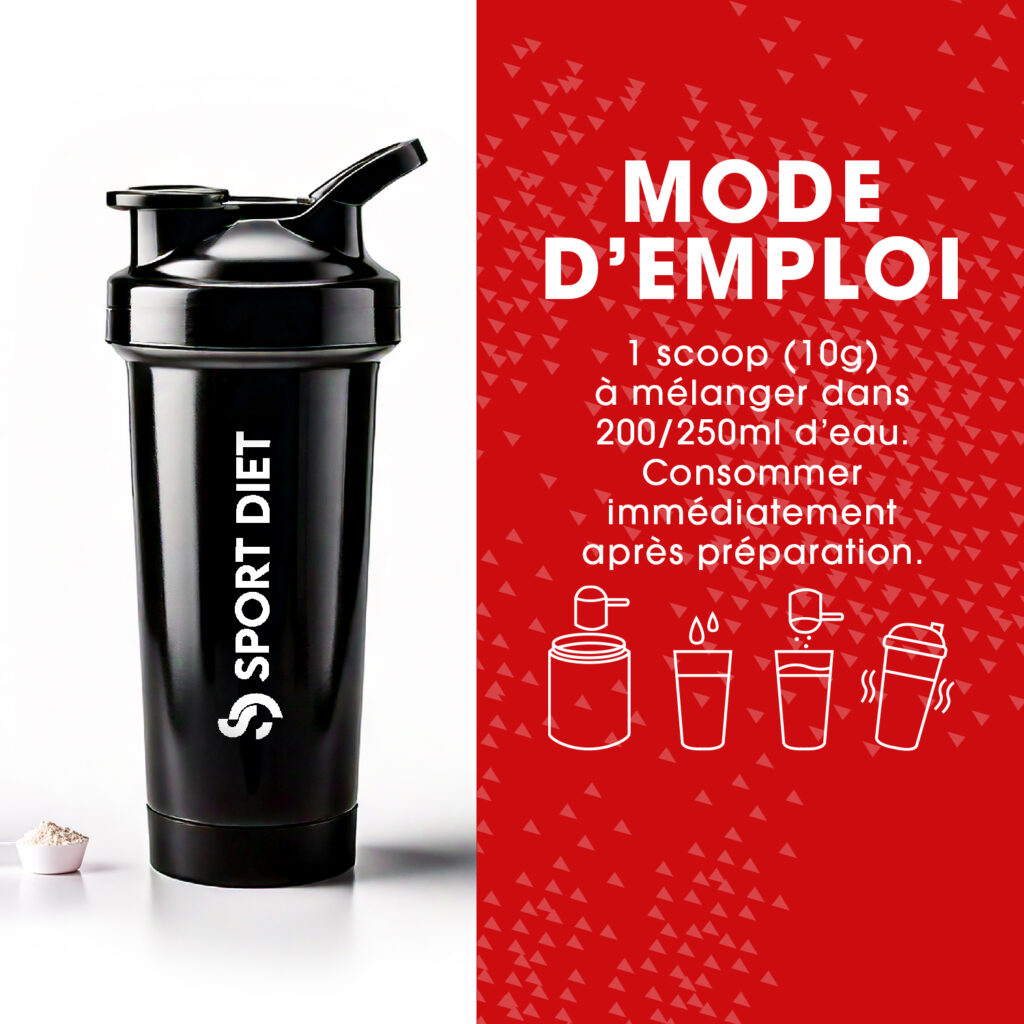 Sport Diet Red Fuel Pré Workout dans votre shaker